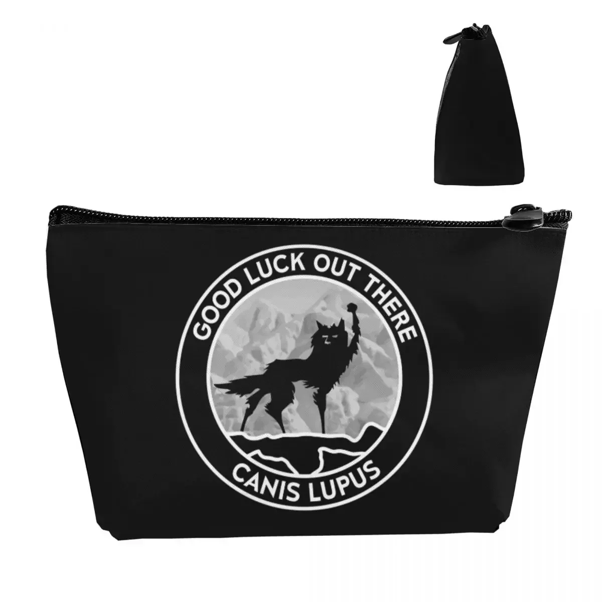 Fantastic Mr Fox - Wolf - Canis Lupus - Fill Makeup Bag Zipper Bag Cosmetic Case Portable Organizer For Women Ladies Gift