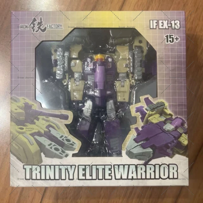 ฟิกเกอร์แอ็คชั่นหุ่นยนต์แปลงร่างขนาดเล็ก รุ่น Spot Iron Factory EX-13 Civil War Three-Transformation Warrior Lightning ของ Guochuang