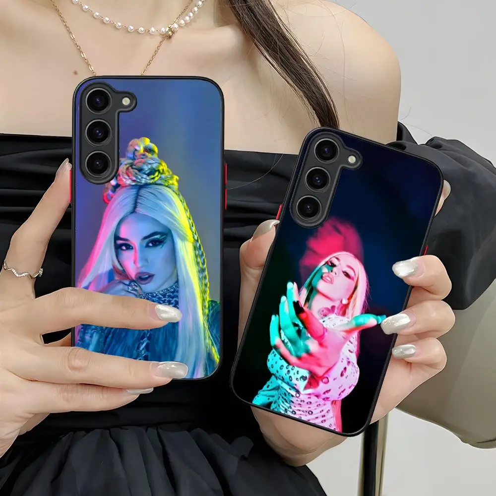 Fashion Ava Max Phone Case for Samsung Galaxy S26 S25 S24 S23 S22 S21 Plus FE Ultra Skin Feel Shockproof Cover