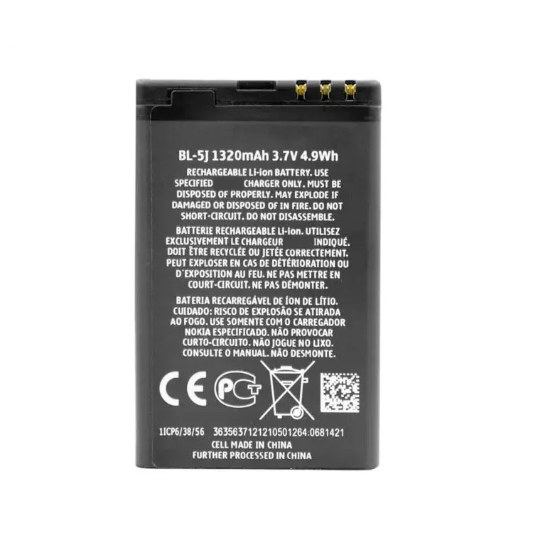 1320mAh استبدال BL-5L BL5J BL 5J بطارية الهاتف لنوكيا 5230 5233 5800 XpressMusic N900 C3 Lumia 520 525 5900