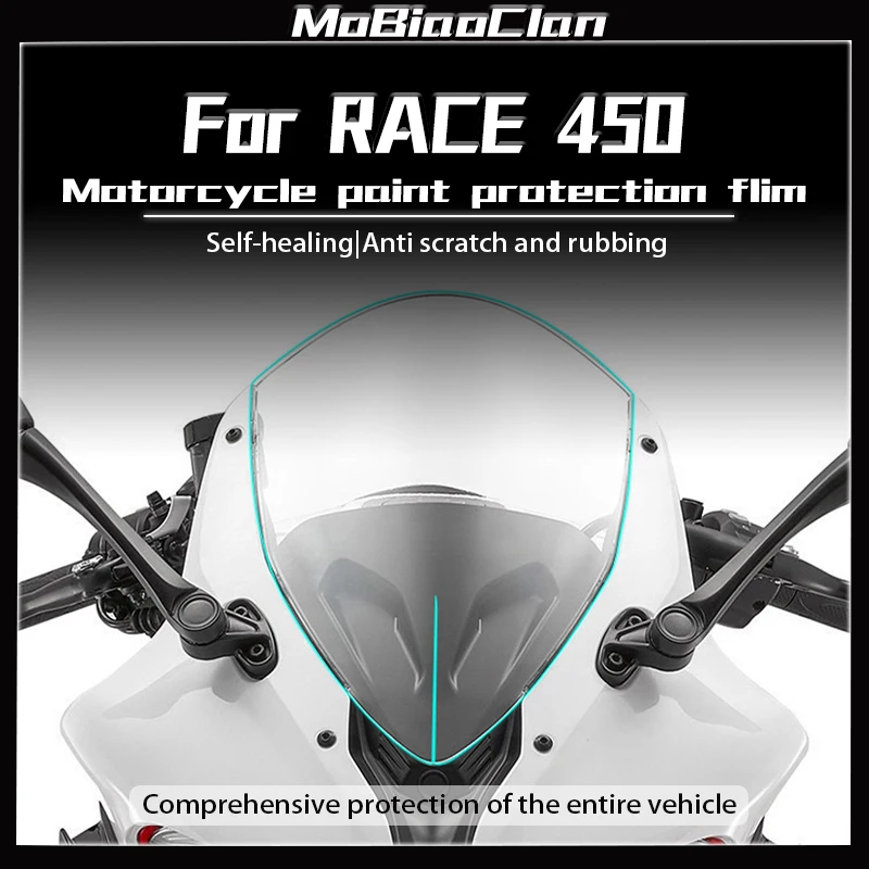 For QJMOTO RACE 450 Motorcycle Invisible Coat Repair Film Waterproof And Scratch Resistant Sticker Modification Accessories