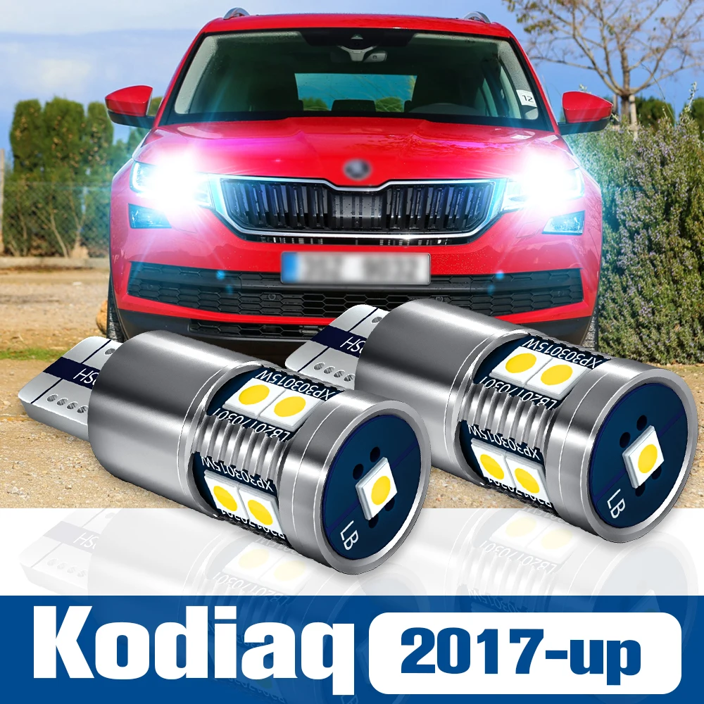 

2pcs LED Clearance Light Bulb Parking Lamp Accessories Canbus For Skoda Kodiaq 2017 2018 2019 2020