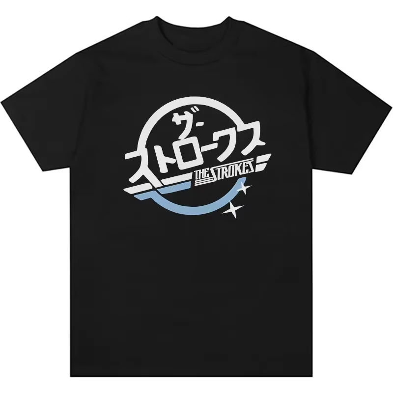 2026 Vintage Retro Text Graphic T Shirt White Short Sleeve O-neck Cotton Music Style Casual Unisex Tees