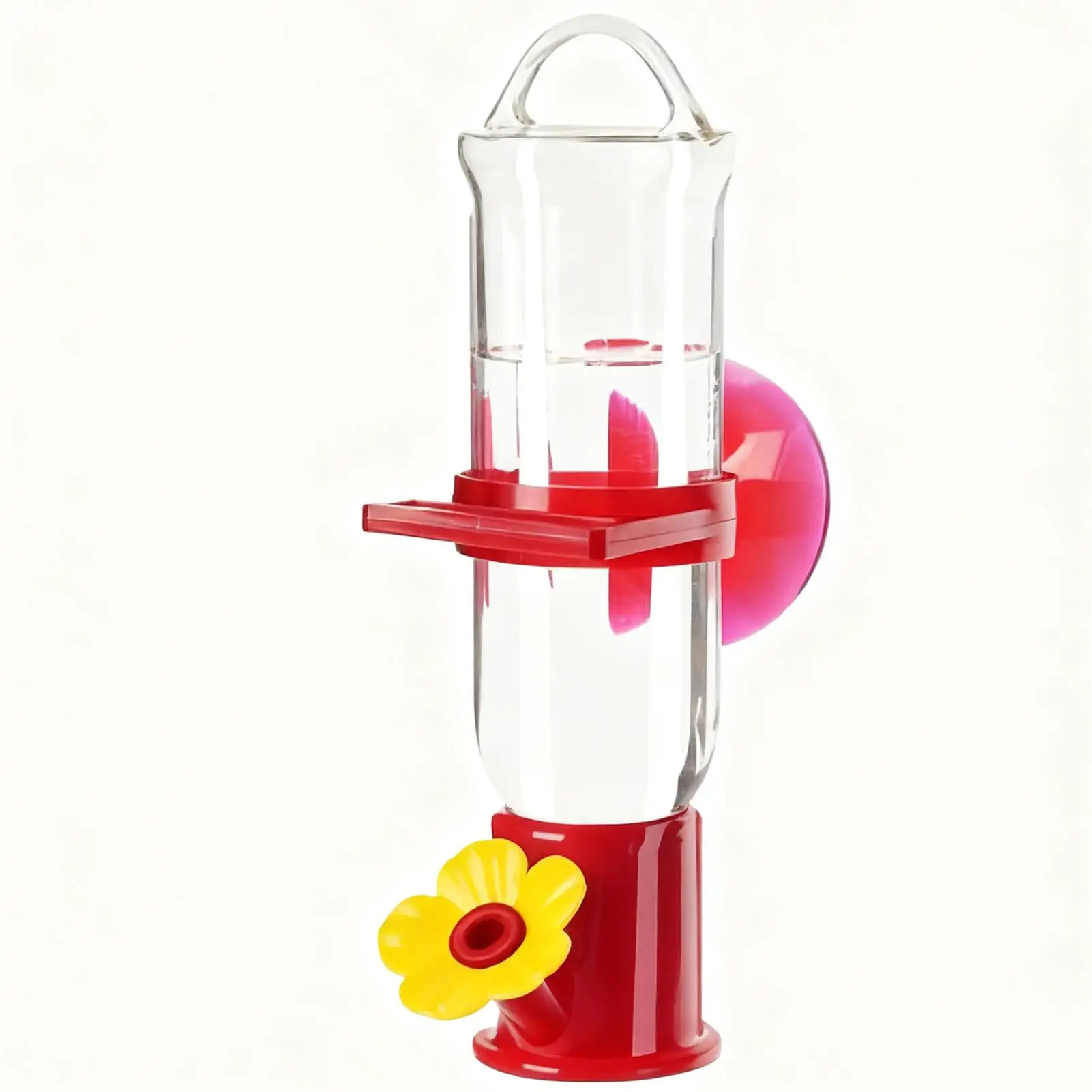 Comedero para colibríes con ventosa para ventana, paquete de 2, comedero para pájaros con ventosa para exteriores, para observación de aves