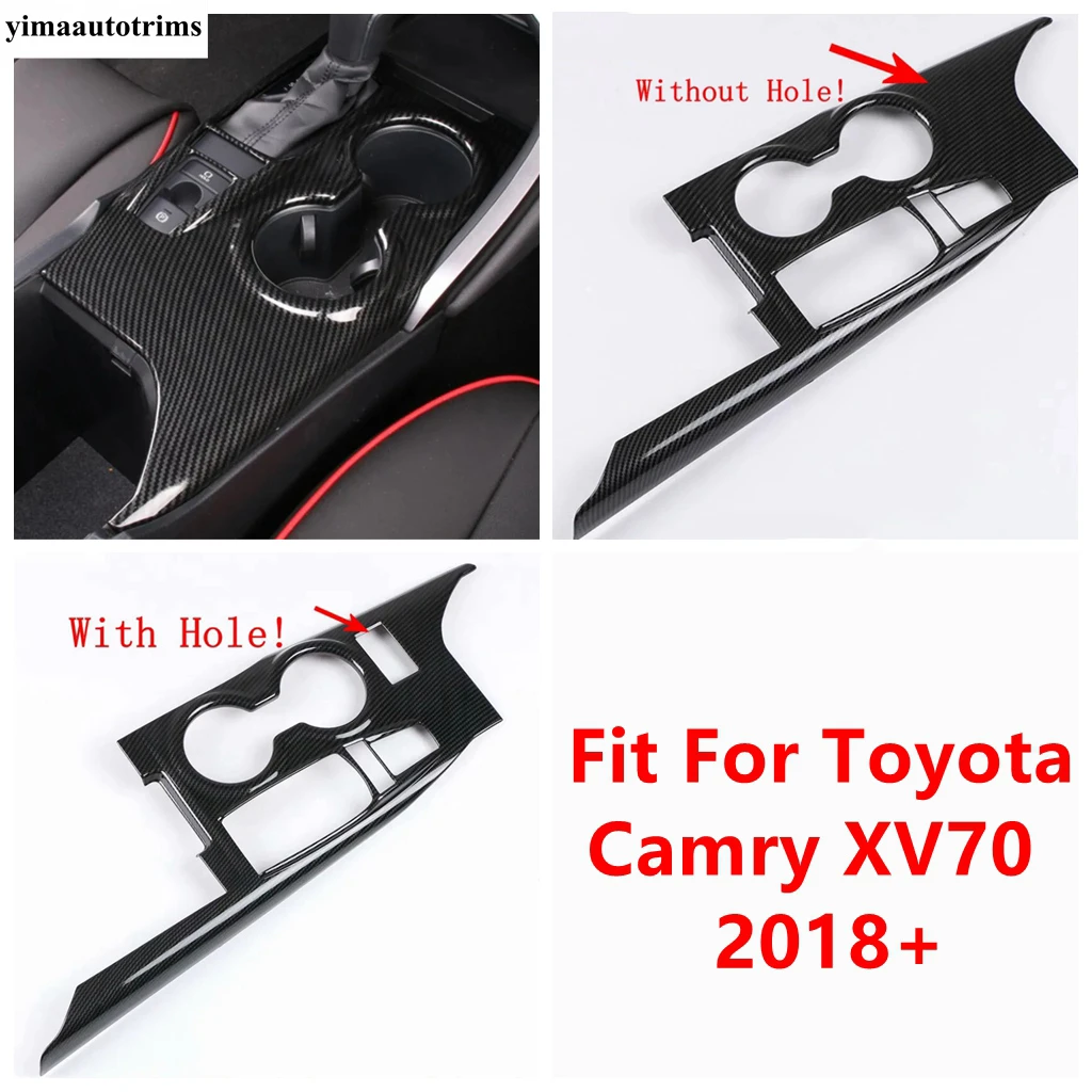 

Center Control Gear Shift Panel Water Cup Frame Decoration Cover Trim For Toyota Camry XV70 2018 - 2023 ABS Accessories Interior