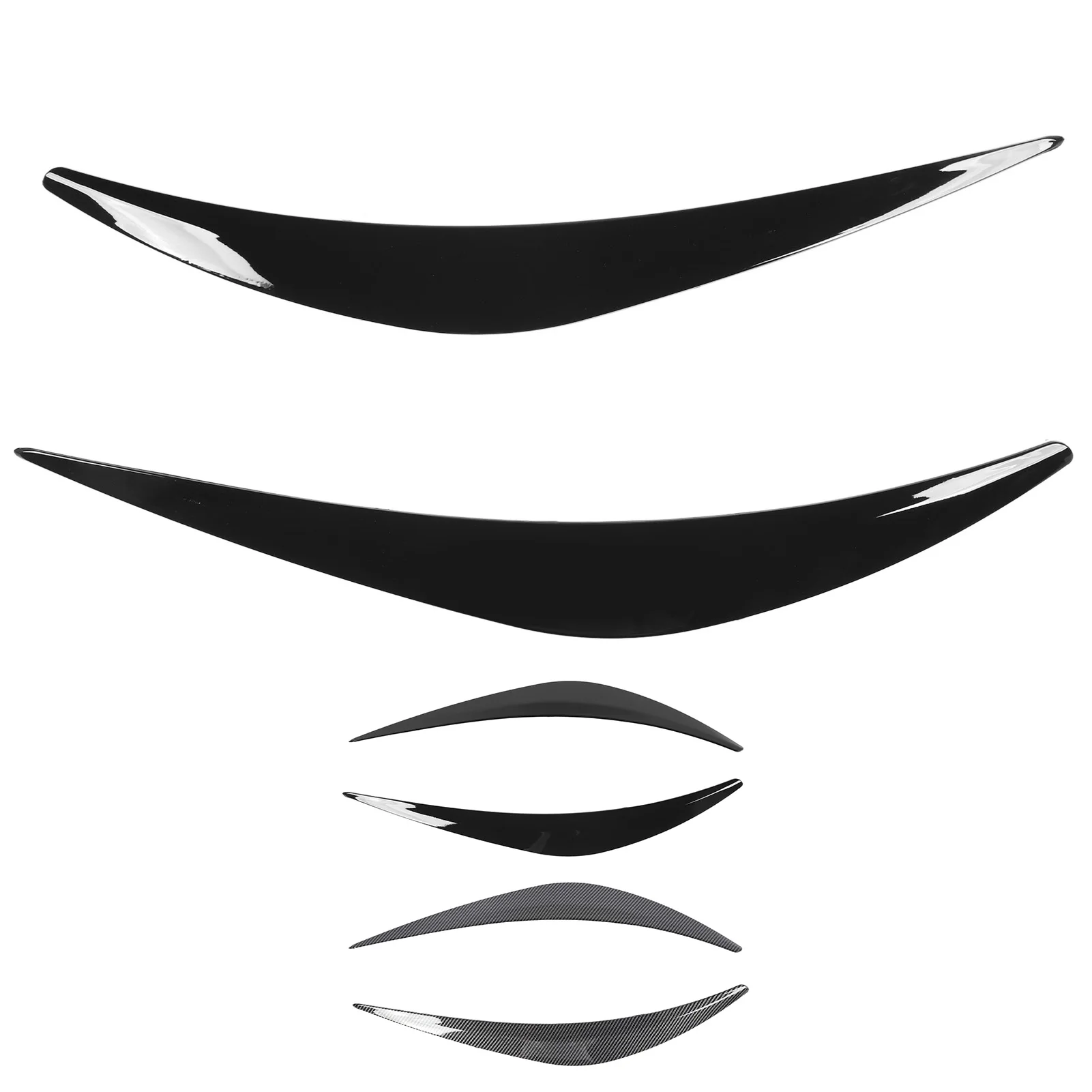 2Pcs Headlight Eyebrow Left Right Fade Proof Front Headlight Eyelid Trim Replacement for INFINITI Q50 2014 to 2023 new