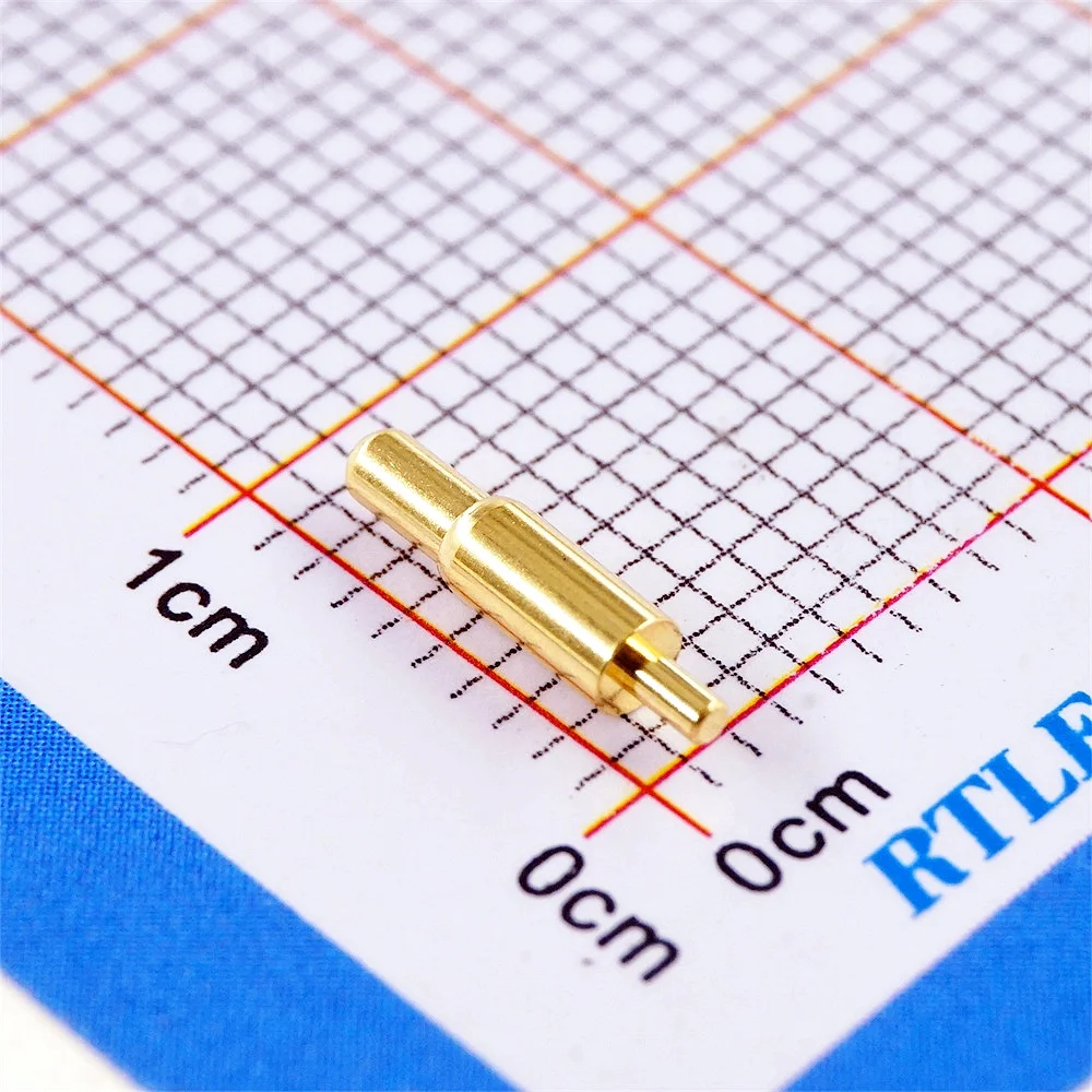 5 pcs Spring Loaded Pogo Pin Connector 2.0 mm Diameter Hight 7.2mm Above PCB Through Hole 12V 3A Gold Plate 3u M1416 2.0x9.0