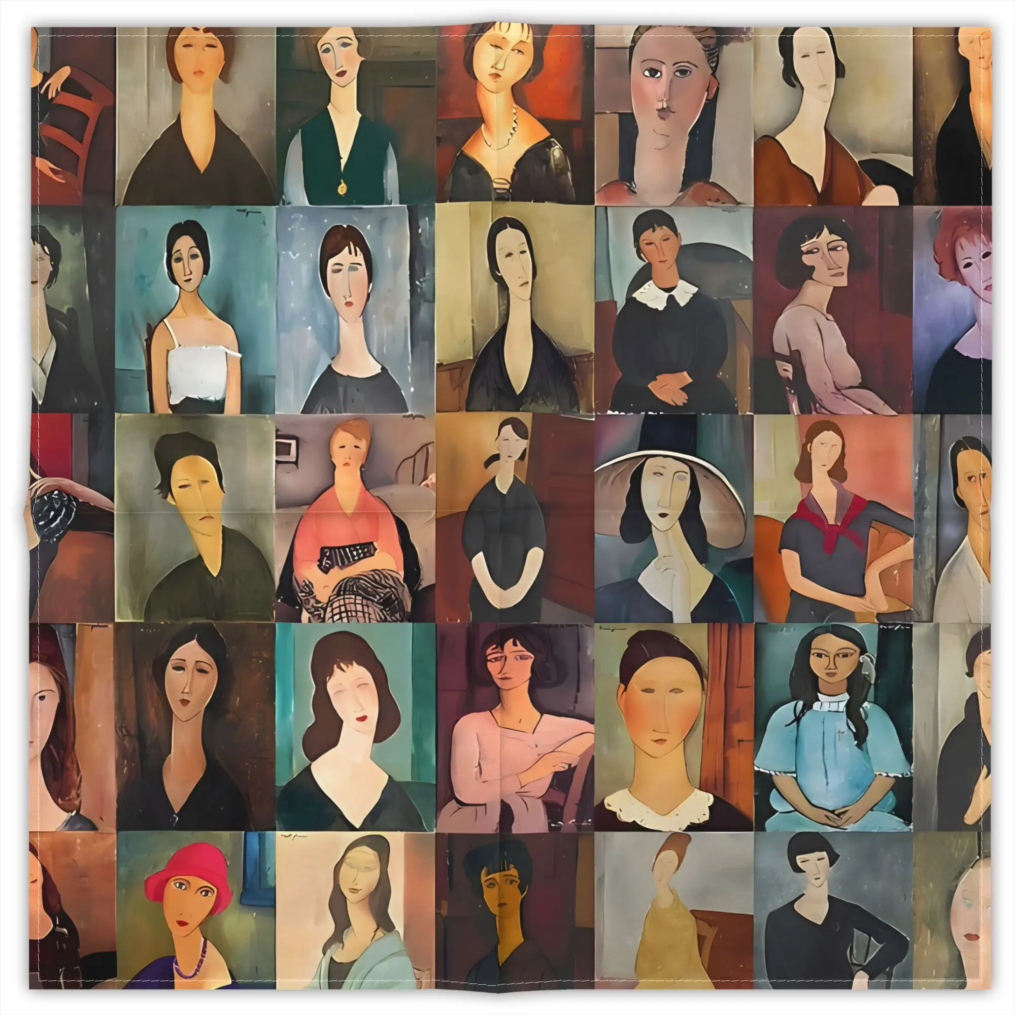 lenco-quadrado-decorativo-de-poliester-estampado-da-moda-amadeo-modigliani-para-uso-diario