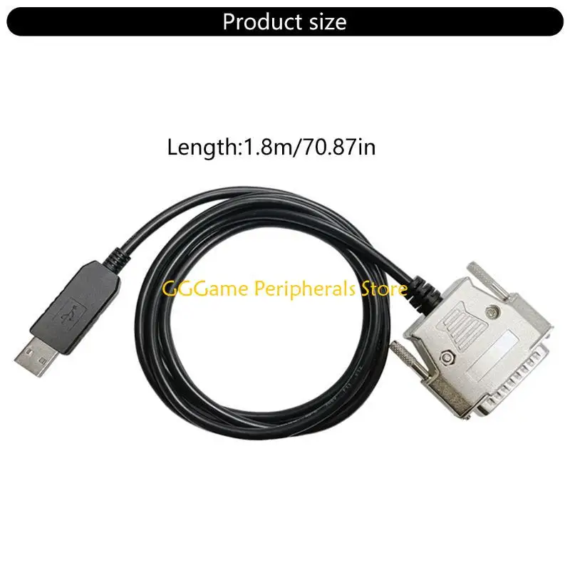 U55B USB To DB25 RS232 Converter Cable For Vintaged Printers Smooth Data Transmission