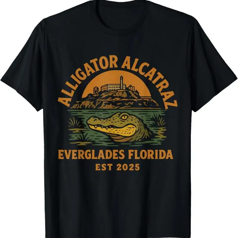 Alligator Alcatraz Vintage T Shirt