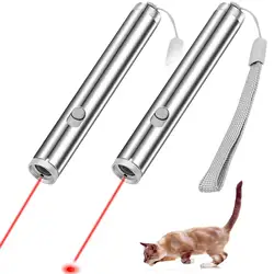 3 In 1 Cat Playing Pointer Pen USB Cat Torch Toy Red Purple White LED Light Rechargable Animal Toys Flashlight Plaything