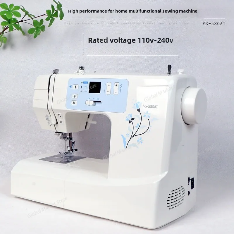 ماكينة خياطة منزلية إلكترونية VS-580AT مع غرزة قفل، كهربائية أوتوماتيكية بالكامل، مناسبة لجهد 110 فولت - 220 فولت #4