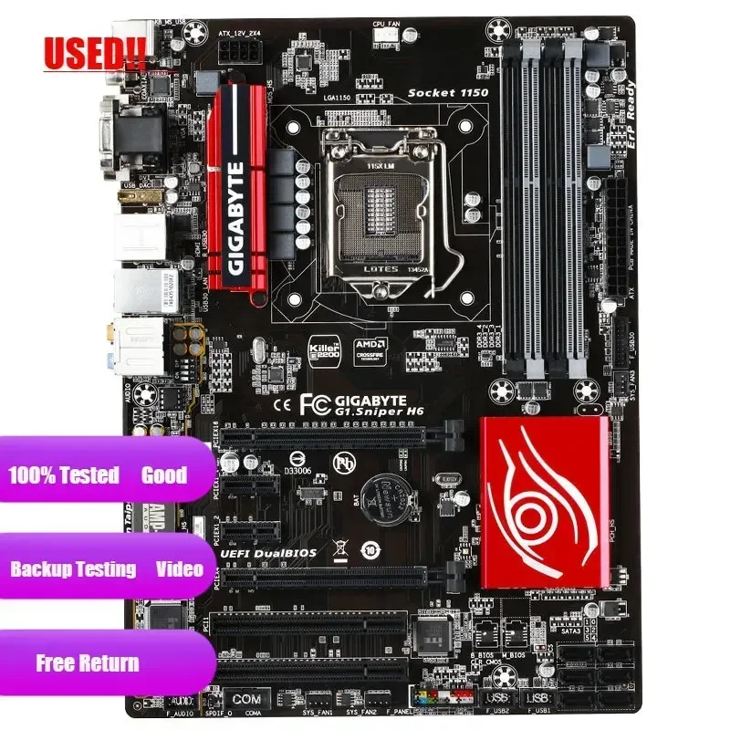 GIGABYTE-Carte mère gaming G1, G1.Sniper H6, LGA 1150, Intel H97, HDMI, SATA 6, USB 3.0, ATX