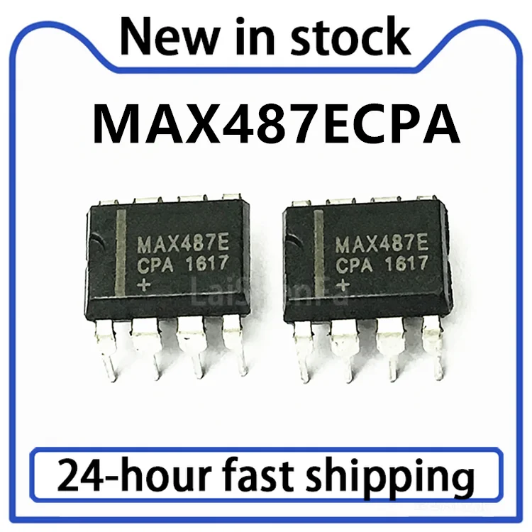 Image of 5PCS Neuer MAX487ECPA MAX487E Direkt einsetzbarer DIP8-Empfänger-IC-Schnittstellen-Kommunikationschip