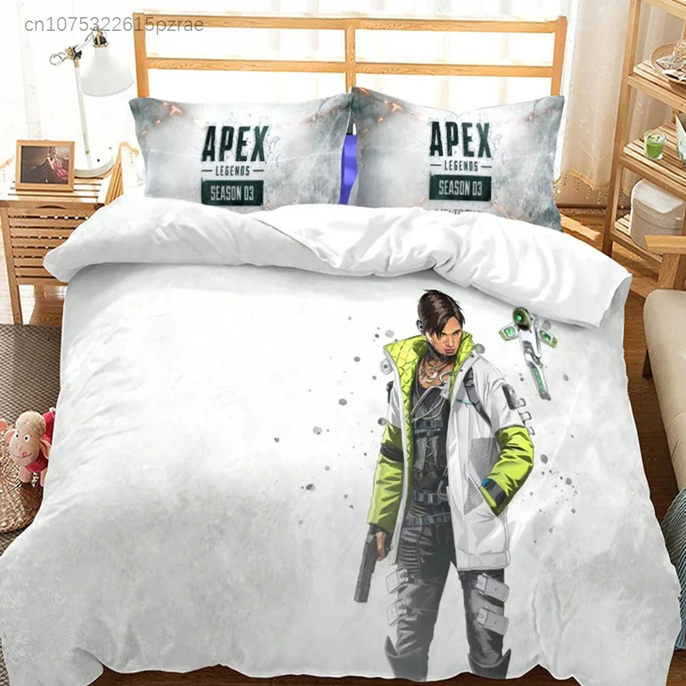 Game Characters Apex Duvet Cover Gamer Apex Bedding Sets For Teenagers & Adults 3D Printed Quilt Cover