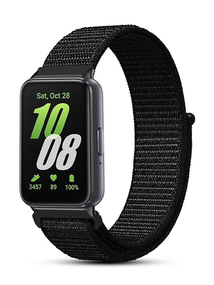 Sport-Nylonschlaufe für Samsung Galaxy Fit 3, Zubehör, atmungsaktiv, verstellbar, Ersatz-Correa-Armband, Galaxy Fit3-Band