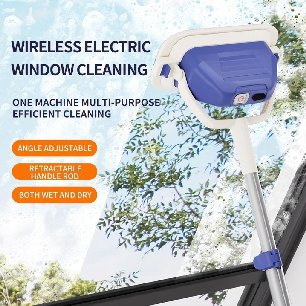 

Household Wireless Electric Smart Telescopic Rod Mopping Electric Cleaning floor Electric Cleaning Glass tool