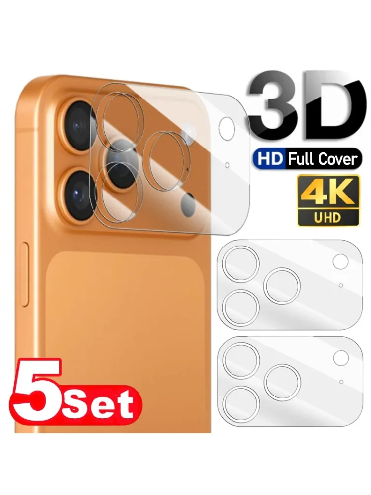 1-5Sets 17PM Vollständige Abdeckung Kamera Objektiv Gehärtetes Glas Für iPhone 17 Pro Max 17 Air Anti-scratch Objektiv Schutz Für iPhone 2028
