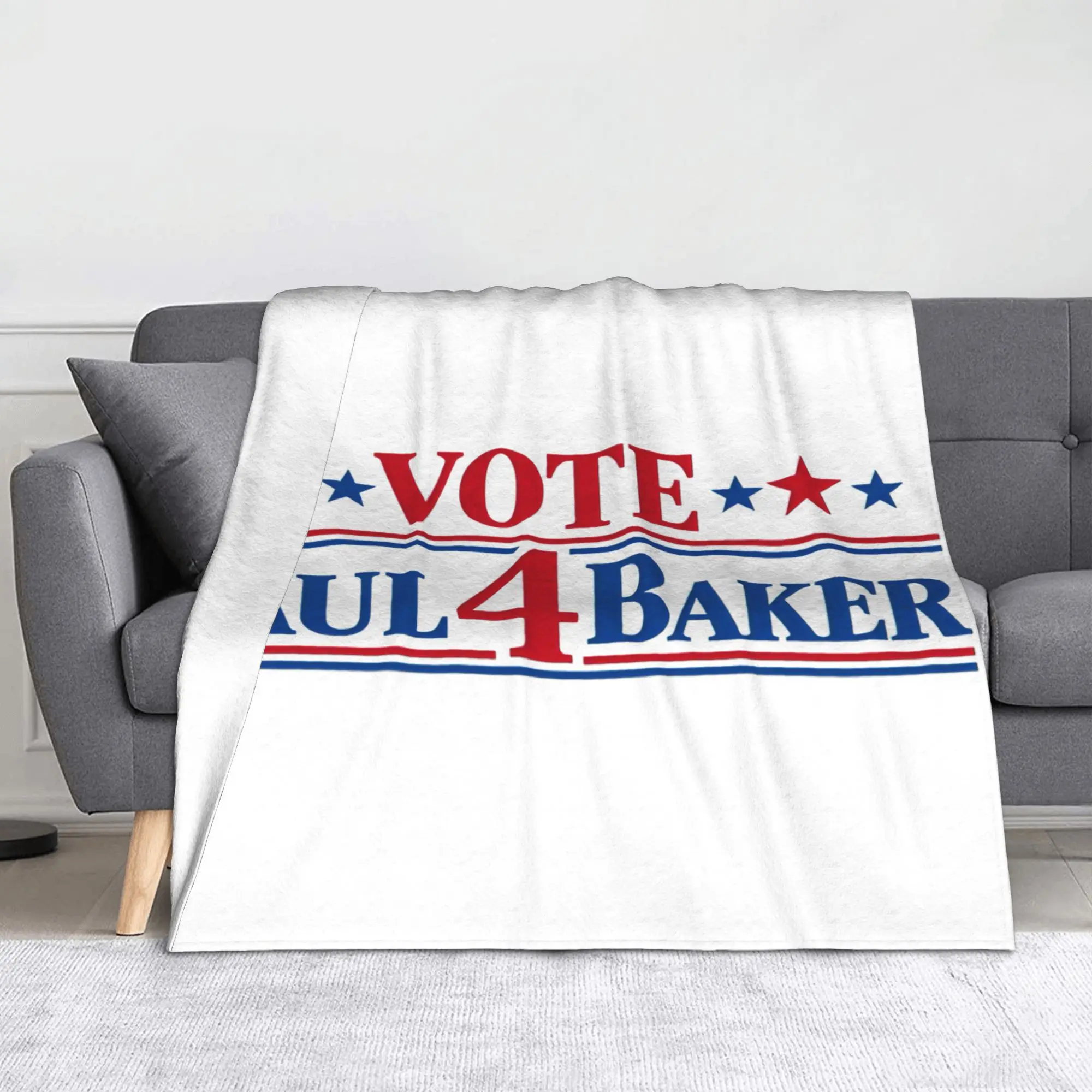 Vote 4 Paul Baker Parody Blankets  Wool Awesome Breathable Throw Blanket for Home Restaurant Spring Autumn