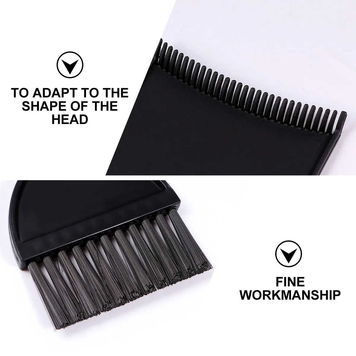 1Set Hair Dyeing Tool Kit Highlighting Boards Slight Arc Design for Scalp Protection Salon Home Use Hairdressing Tint Comb Brush