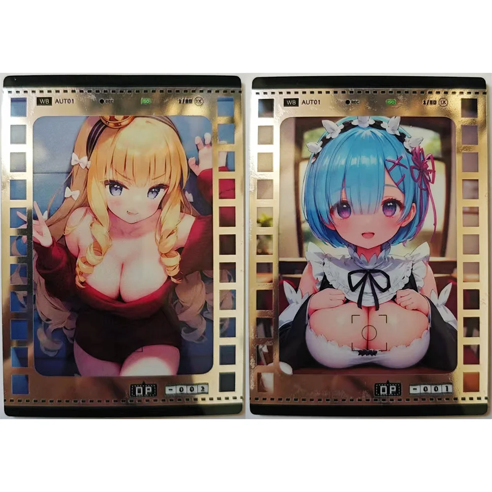 Anime Goddess Story DP Hatsune Miku Rem Tokisaki Kurumi Premium Flash Collectible Card Boy Game Toys Christmas Birthday Gifts