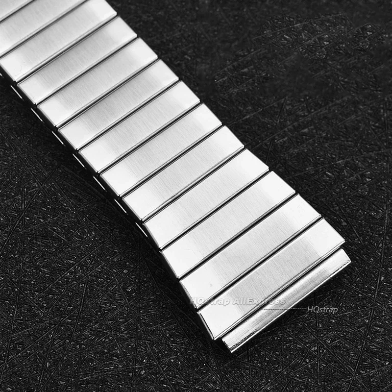 Universal Stainless Steel Watch Strap for Rolex Watchband Elastic Metal Wristband 22mm Bracelet Men Women Watch Accessories