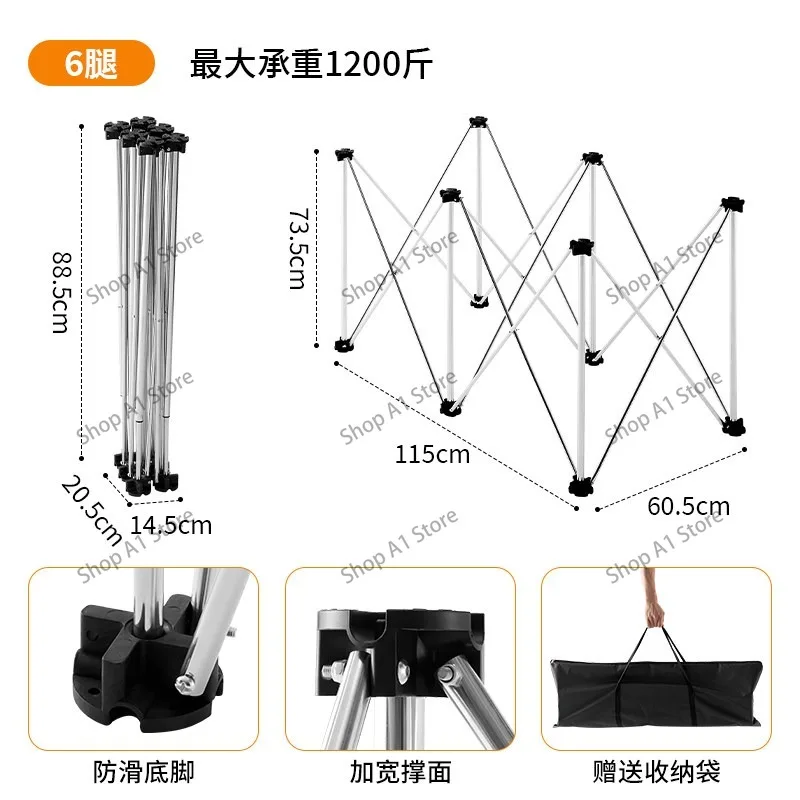 Spider Leg Workbench Woodworking Telescopic Console Stainless Steel Multifunctional Support Foldable Tile Support Shelf