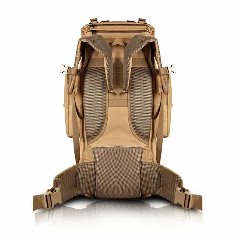 70L إطار معدني من الصلب حقيبة الرجال حقيبة الصيد الجديدة مقاوم للماء حقائب الظهر النايلون حقائب الصيد