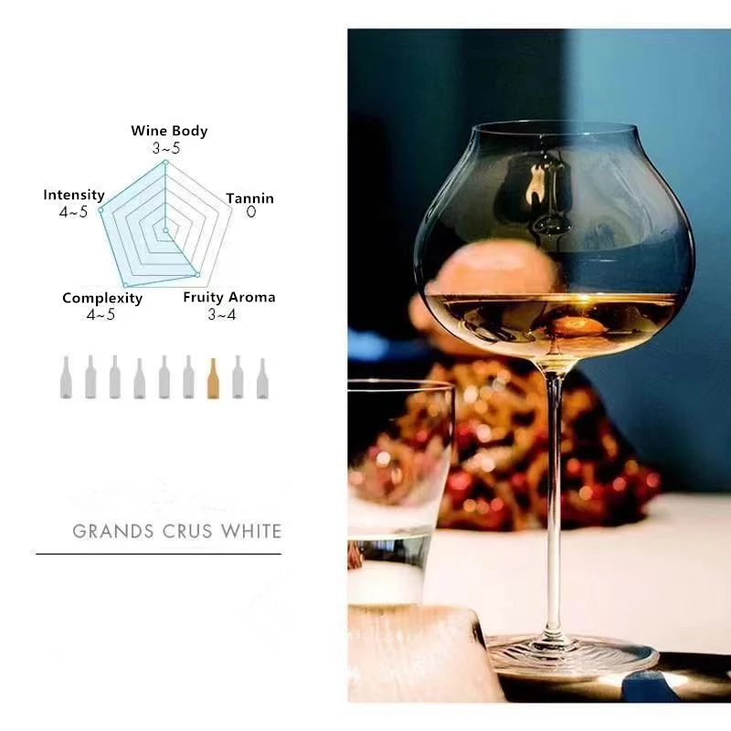 French Sommelier Competition Exclusive Wine Glass Grands Crus White Sherry Cup Rona Big Belly Rum Goblet Young Burgundy Glasses