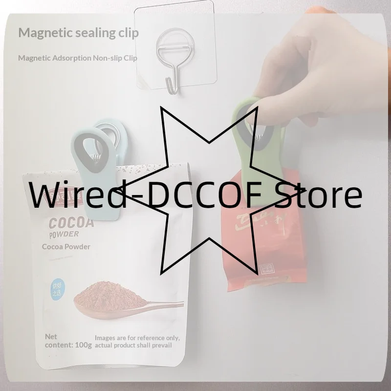 Refrigerator Magnet Clip  Food Grade Strong Holder for Bag Memo Note Multipurpose in Kitchen Office Message