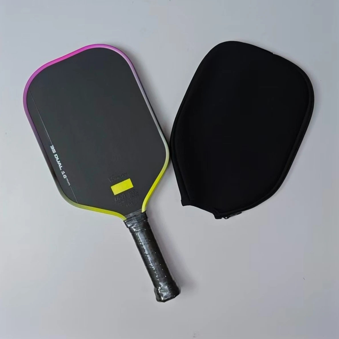 

3S Dual Pro Pickleball Paddle USAPA Approved UPA-A Certified 16mm T700 Raw Carbon Fiber Aero Curve Racket High Spin Control