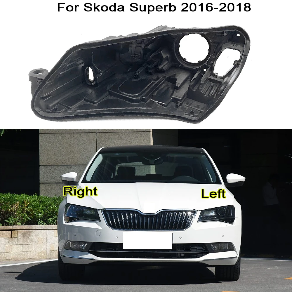 

Front Headlight Cover Shell Bottom Support For Skoda Superb 2016 2017 2018 Automobile Headlights Base Auto Parts