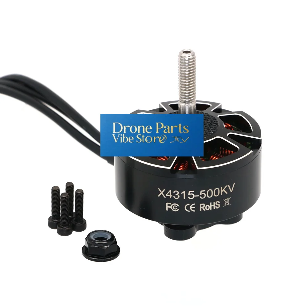 Drone Parts4pcs UANGEL X4315 4315 400KV 500KV 600KV Brushless Motor 6S 8S 13 Inch Long-range Large Torque X4315 RC Aircraft Part
