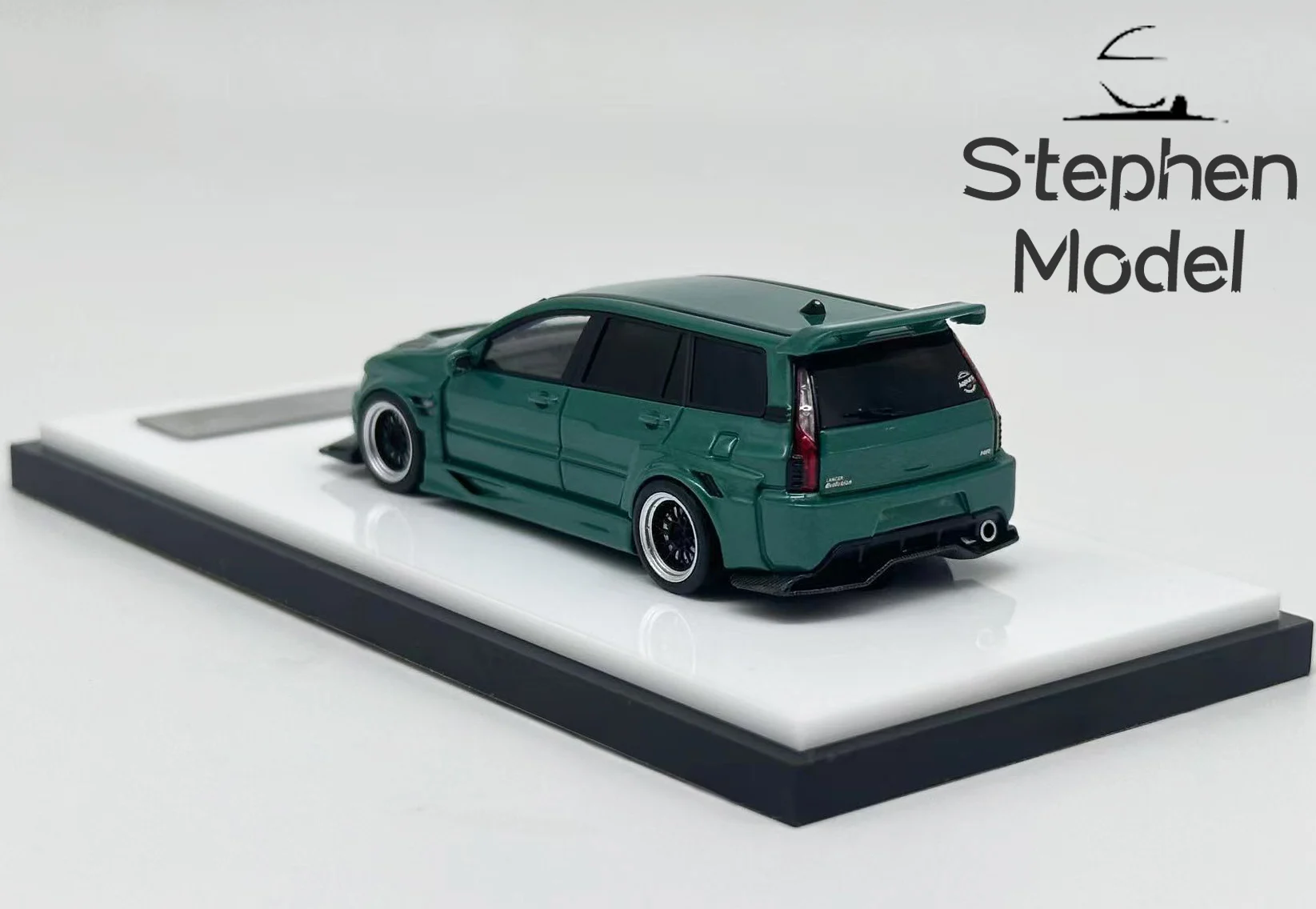 خطأ 404 1:64 EVO Lancer Evolution 9 lX نموذج سيارة من الراتنج الأخضر #3