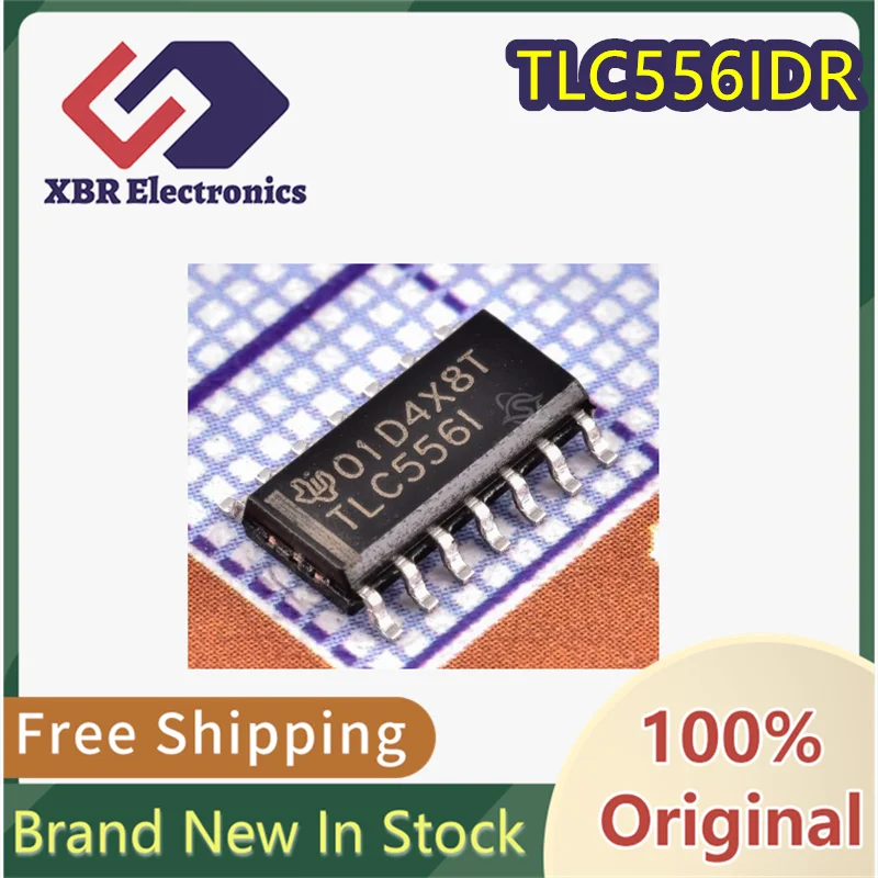 (5/50 pieces) TLC556IDR TLC556 TLC556I SOIC-14 555 Timer/Counter - Brand New Original - In Stock