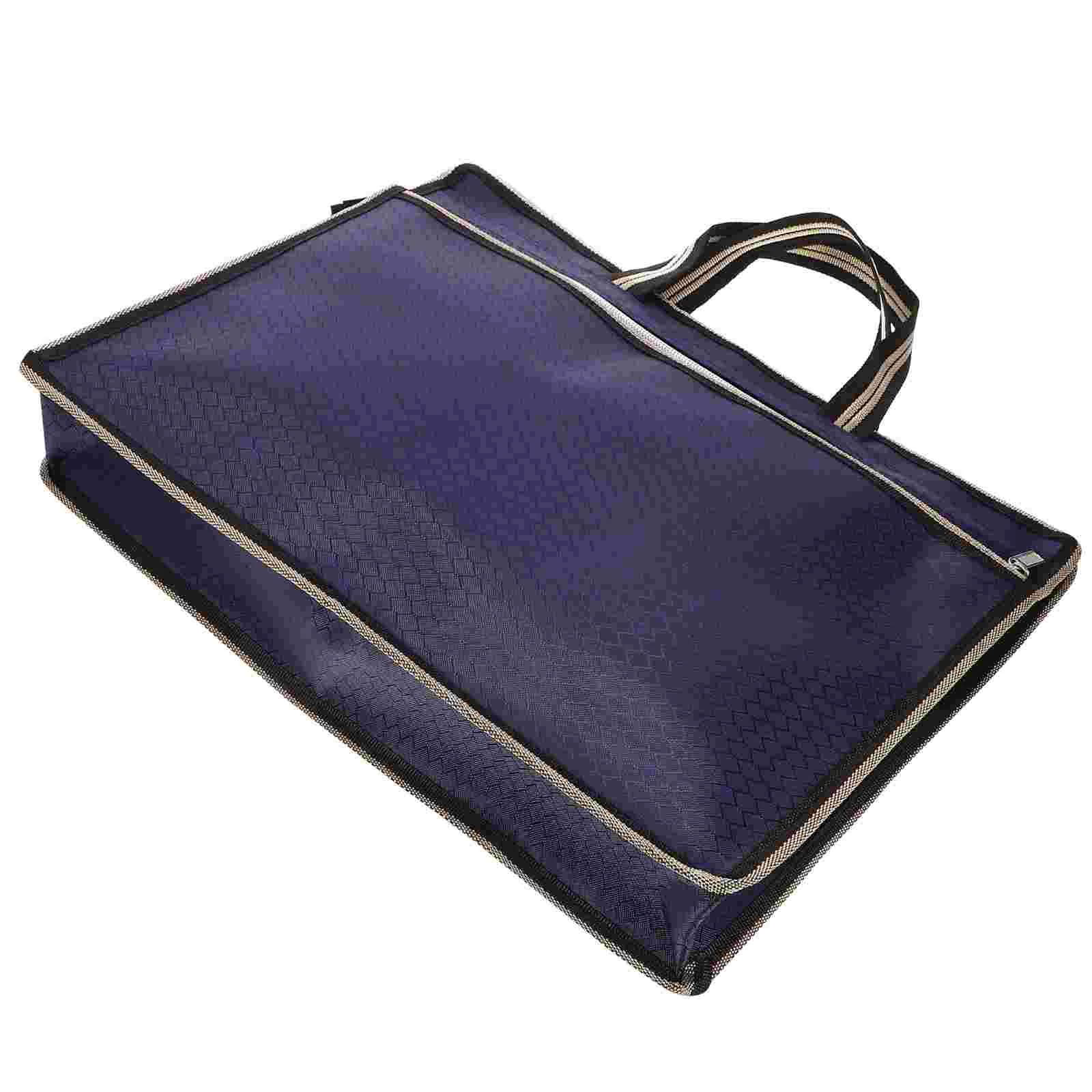 File Package Handheld Zipper Designed Folder Tote Pouch Bag Documents Bags Storage with for Holder Office