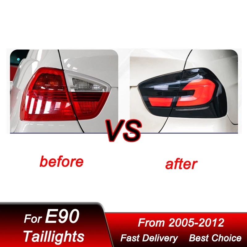 Car Tail Lights For BMW 3 series E90 pre-lci lci 05-12 upgrade full LED Tail Lamp Dynamic Turn Signal Light Tail Lamp Assembly