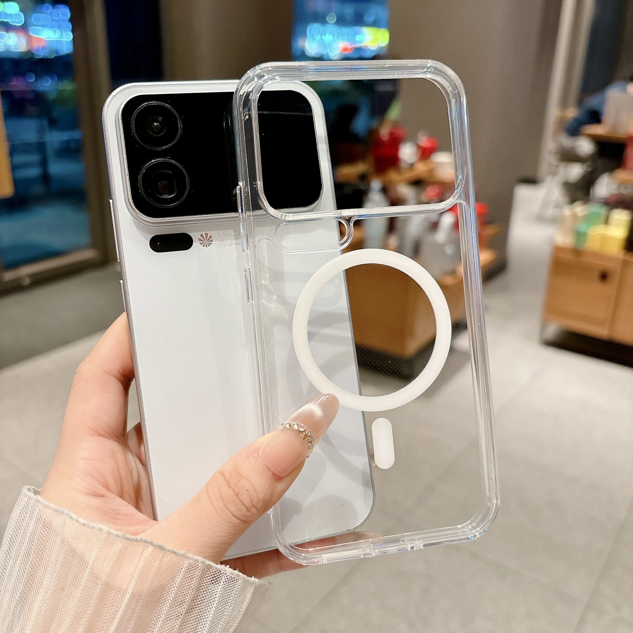 حافظة هاتف شفافة غير لامعة مضادة للصدمات لهاتف Magsafe حافظة Xiaomi 17 Pro Max 15 Ultra 15T 14T Pro غطاء رفيع من البولي كربونات الصلبة