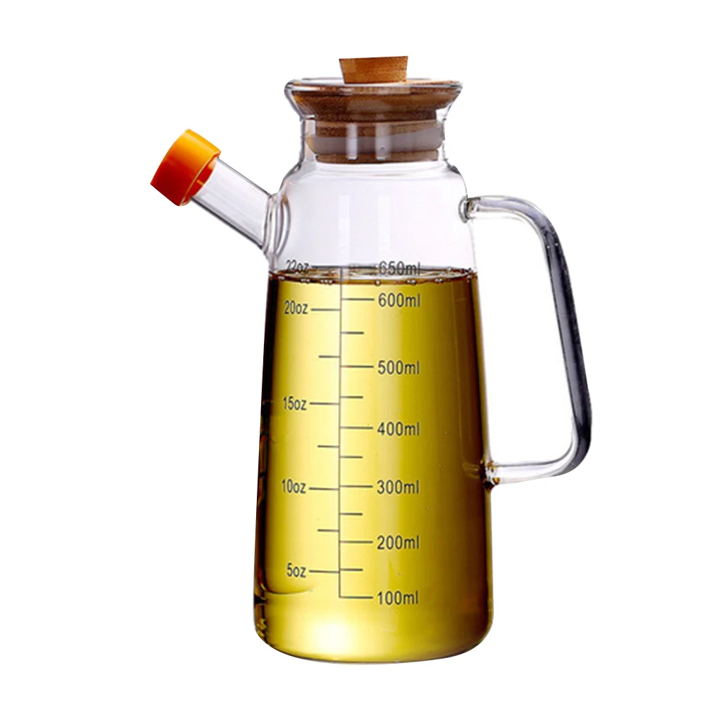 

Heat Resistant Oil Can Sauce Jar Leakage Proof Kitchen Supplie Cruet Kitchen Supplies Storage Borosilicate Material
