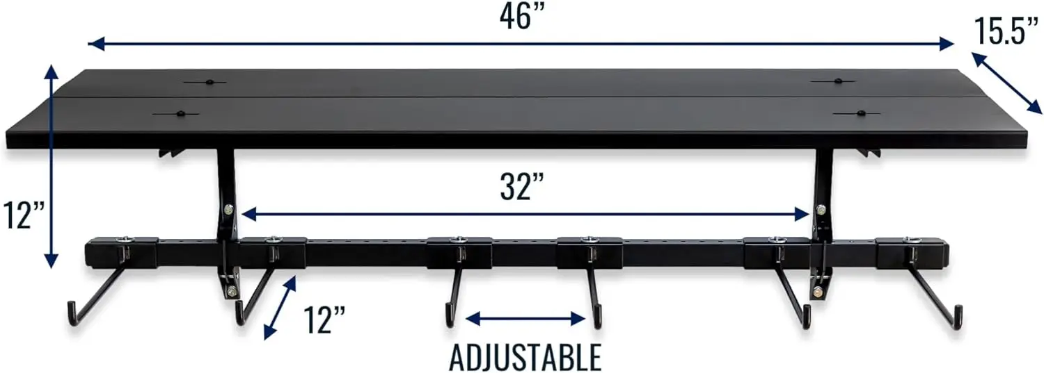 رف تخزين ZZWChair مع رف تخزين - رف كرسي قابل للطي لتنظيم المنزل والمرآب، شماعات كرسي قابلة للطي، الشاطئ