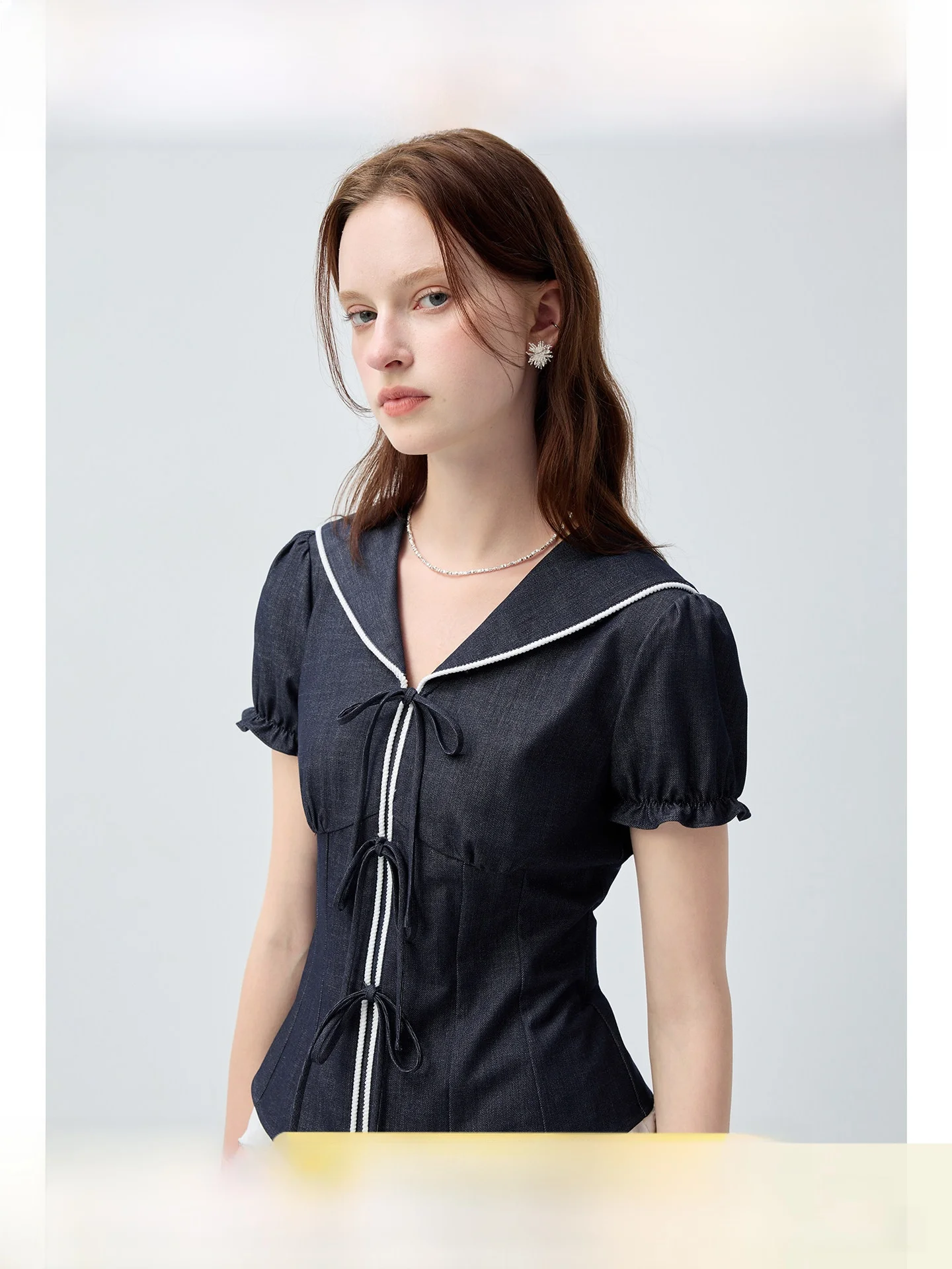 

plus Size Women's Shirt Stand Collar Slim Fit Short Sleeve T-Shirt Korean Style V Neck Casual Breathable Summer Top for Curvy...