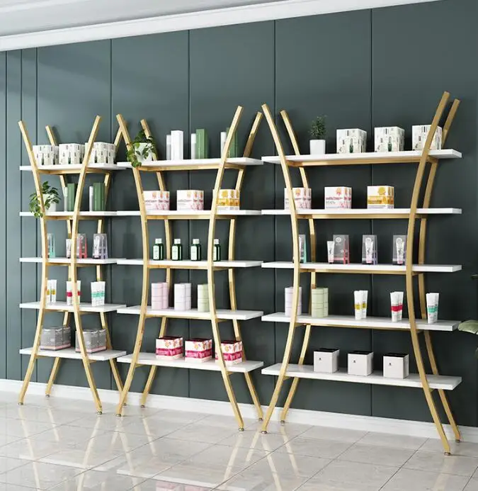 Beauty salon nail products display rack