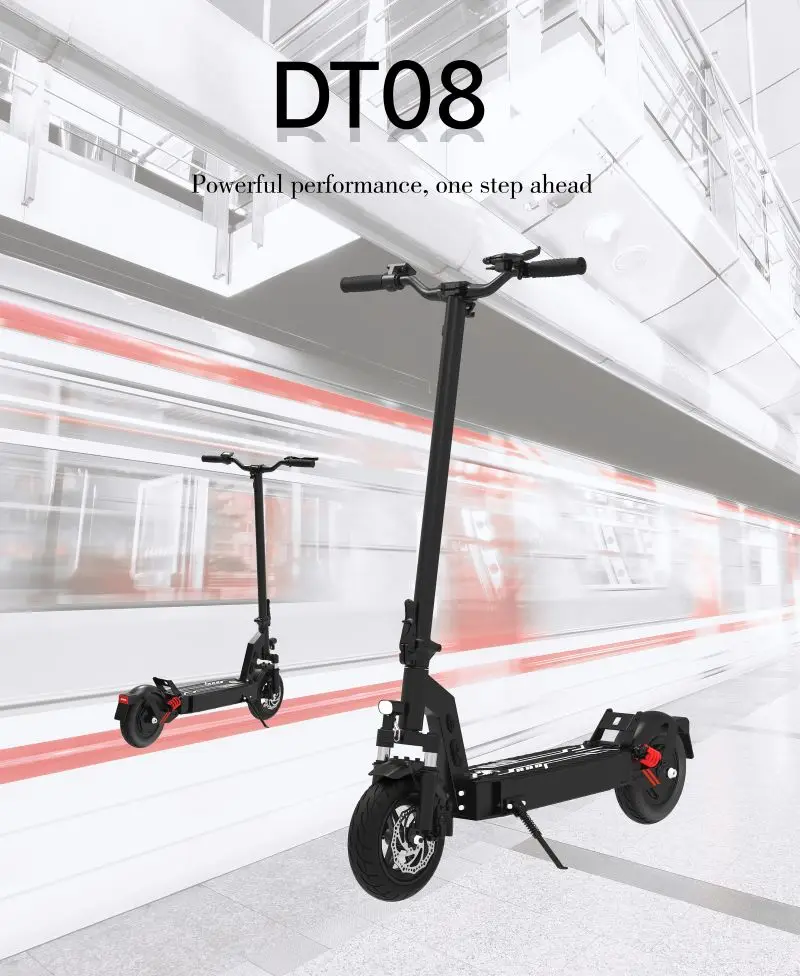

DT08 48V 15.6Ah Electric Scooter 500W Motor 40KM/H Max Speed 10Inch Vacuum Tire Foldable E-Scooter Carton Size 122×20×60cm