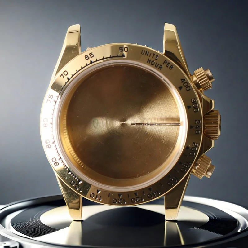 Seiko VK63 Watch Case 39mm Stainless Steel Sapphire