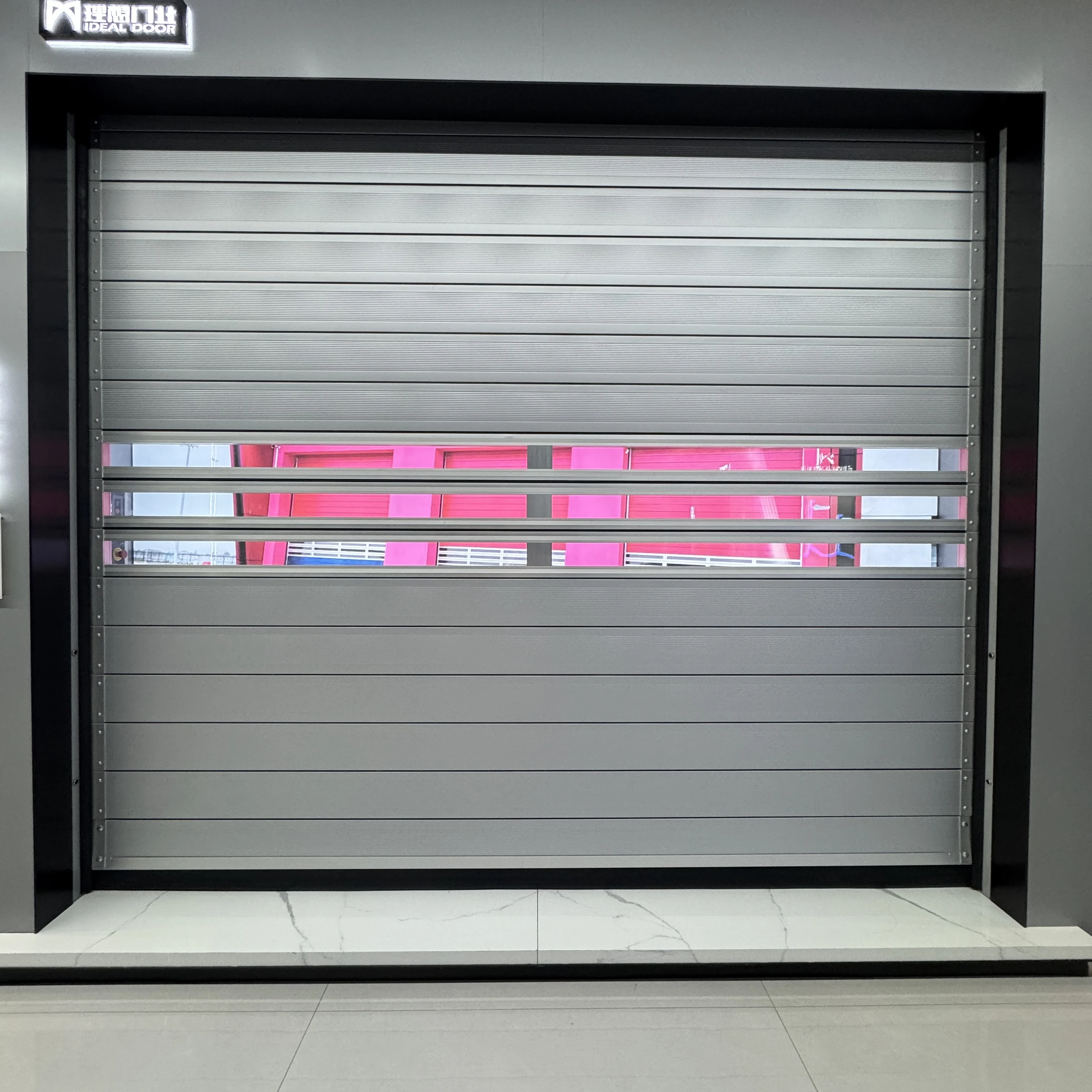 Customization Industrial Hard Panel Automatic Commercial Fast Rolling Door Fashion Style For Factory Warehouse
