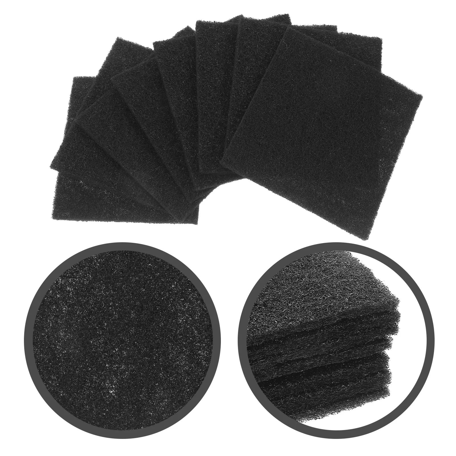 

8Pcs Activated Carbon Filter Pads Odor Control Charcoal Absorber for Kitchen Compost Bin Cat Litter Box Air Freshener