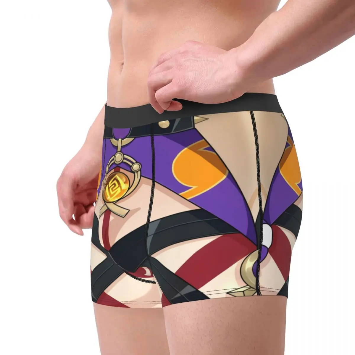 Custom Arataki Itto Genshin Impact Underwear Men Breathable Boxer Briefs Shorts Panties Soft Sexy Underpants For Homme