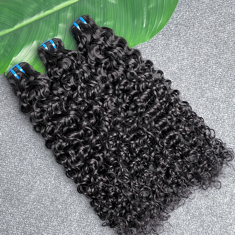 18A 생인모 100% 브라질 워터웨이브 30인치 웻앤웨이브 인모 헤어 익스텐션, 블리치 가능