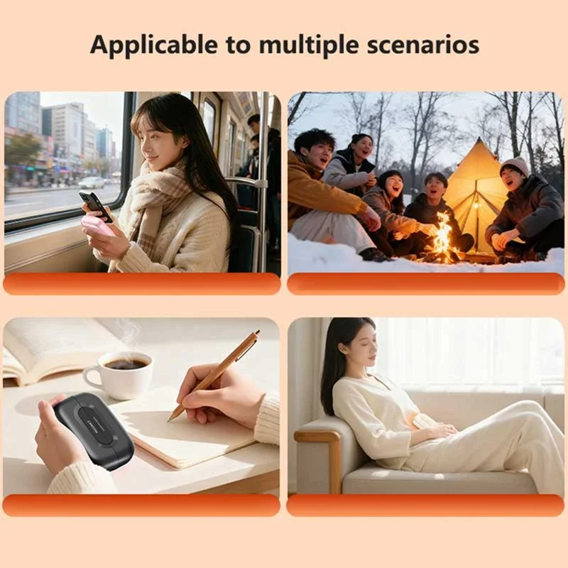 Portable Power Bank For Winter USB C Rechargeable Hand Warmer With Digital Display Magnetic Suction - view 5