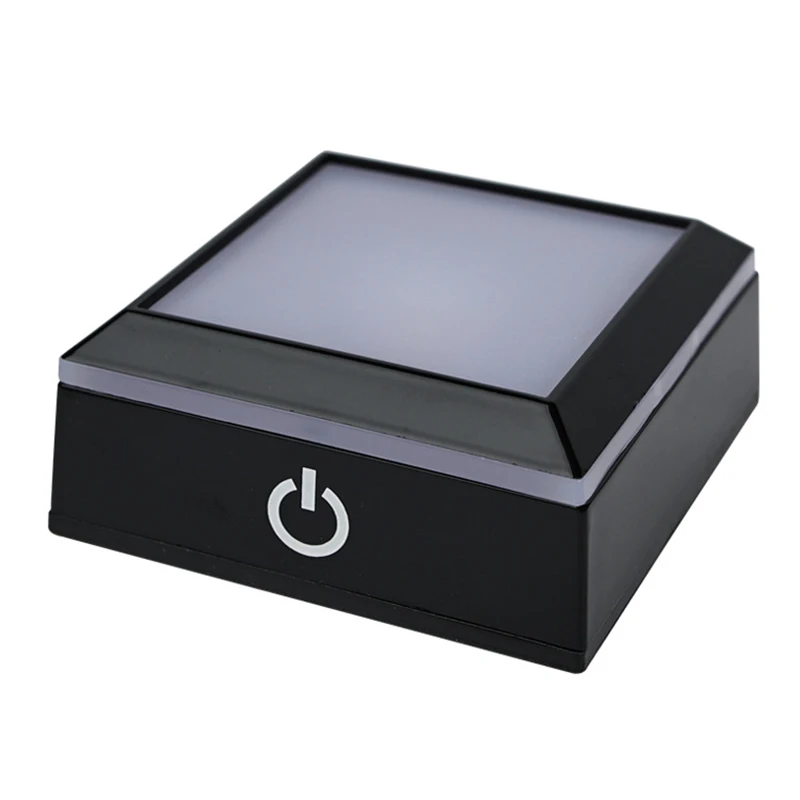 LED Display Base Multicolor Light Base for 3D Crystal Photo Lighted Up Stand Color Changing Small LED Light Base
